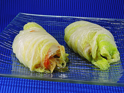 Rollos de col china