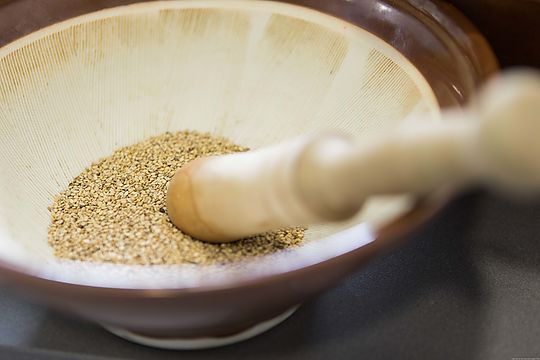 Gomasio: sésamo tostado con sal marina