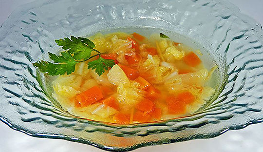 Sopa de patatas y zanahoria